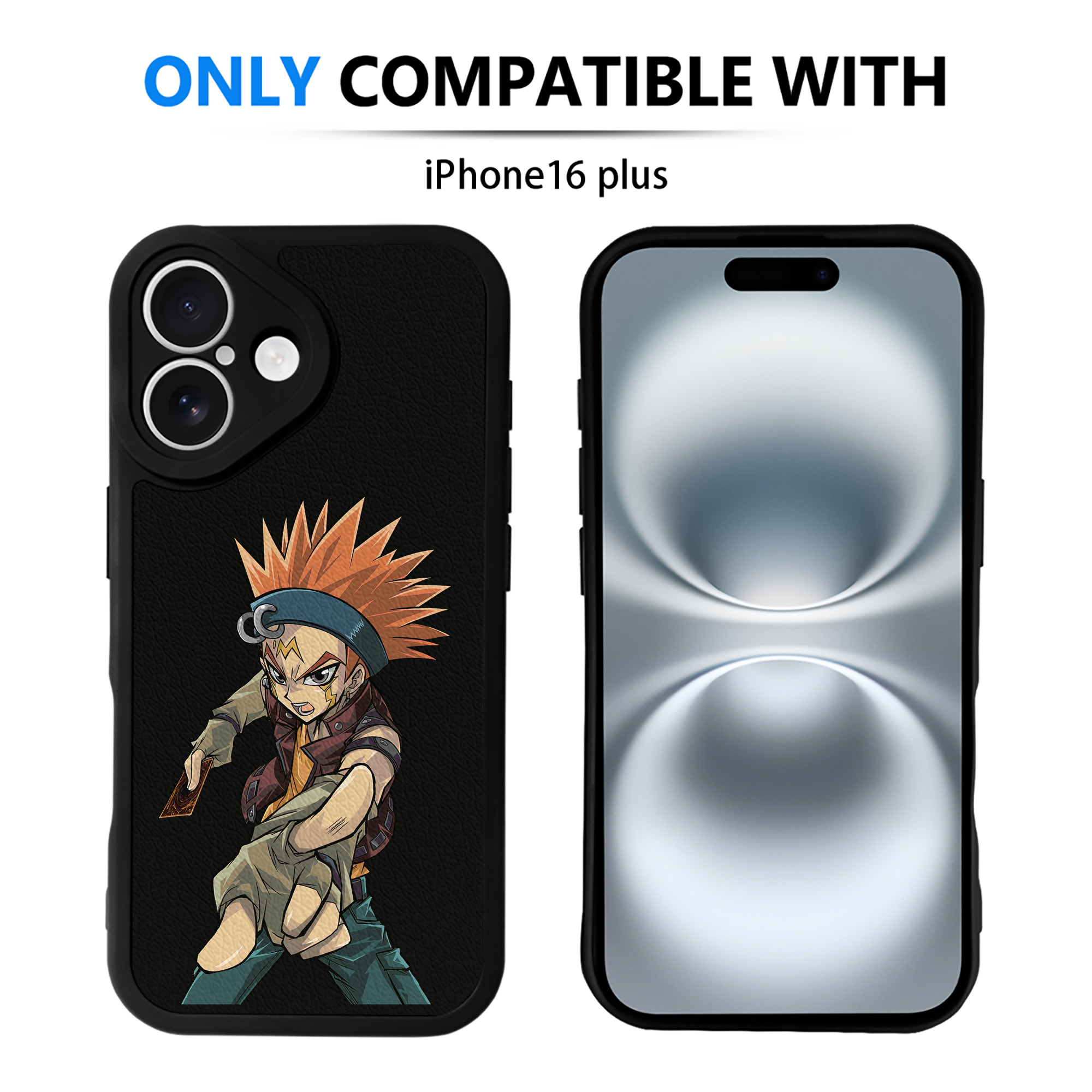 遊☆戯☆王 Yu-Gi-Oh! 【iPhone 16シリーズ対応】シリコンスマホケース（レザー調） 材質：シリコン